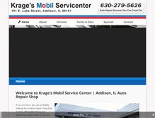 Tablet Screenshot of kragesservicenter.com